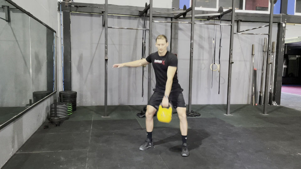 Single Arm Russian Kettlebell Swing